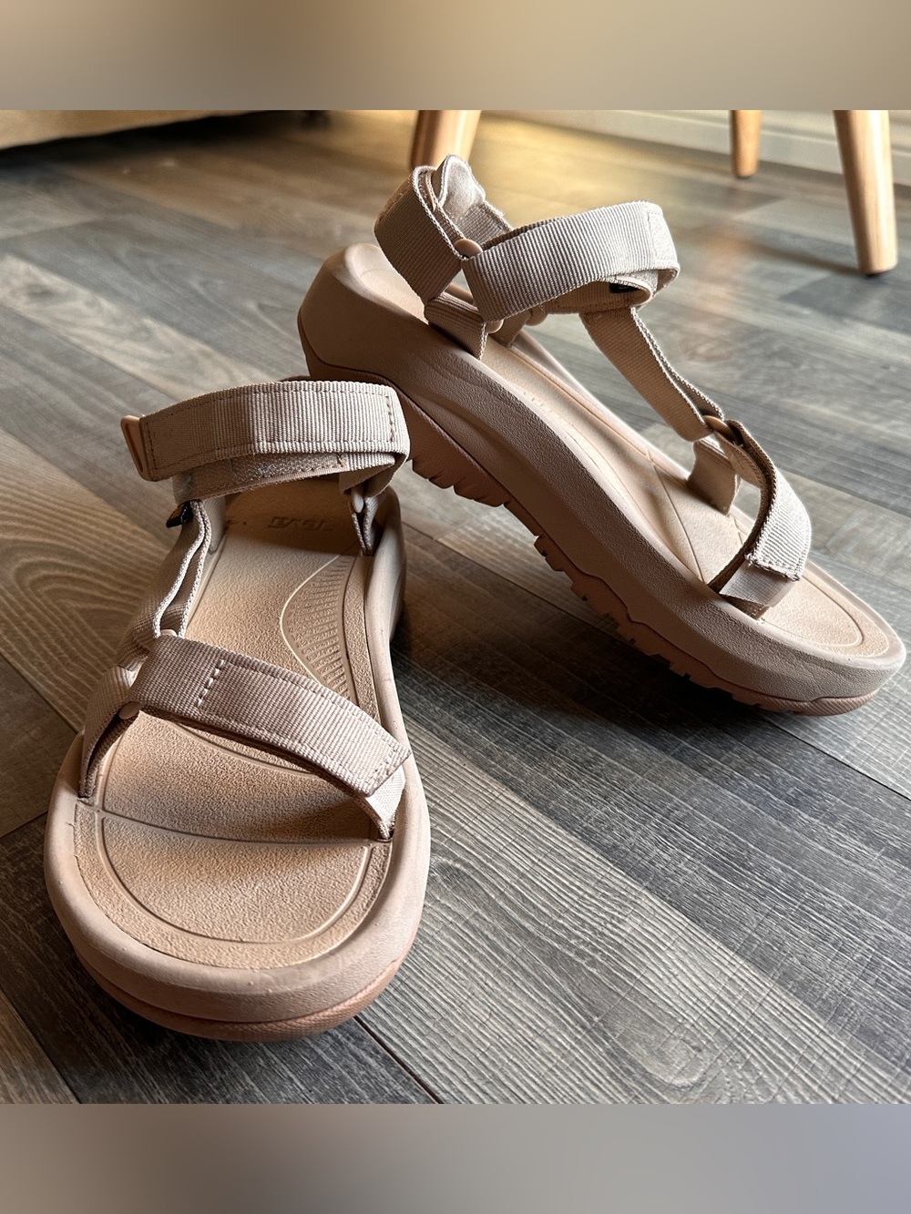 Teva Women's Neutral Tan Sport Sandals with Adjustable Straps